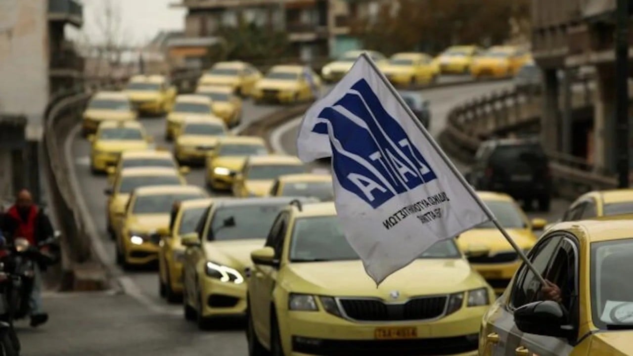 Foto - Avrupa ülkesinde taksiciler kontak kapattı
