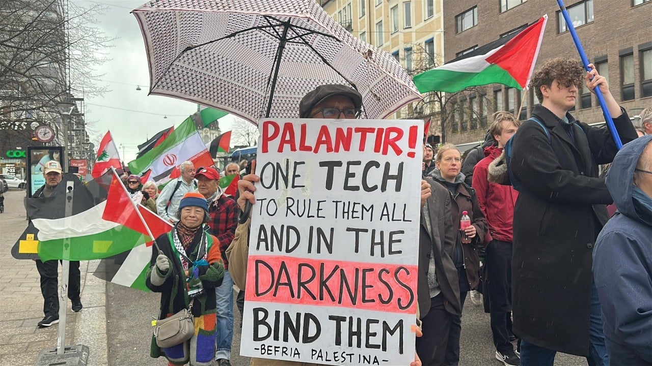 Foto - Avrupa ülkesinde yüzlerce insan İsrail'i protesto etti