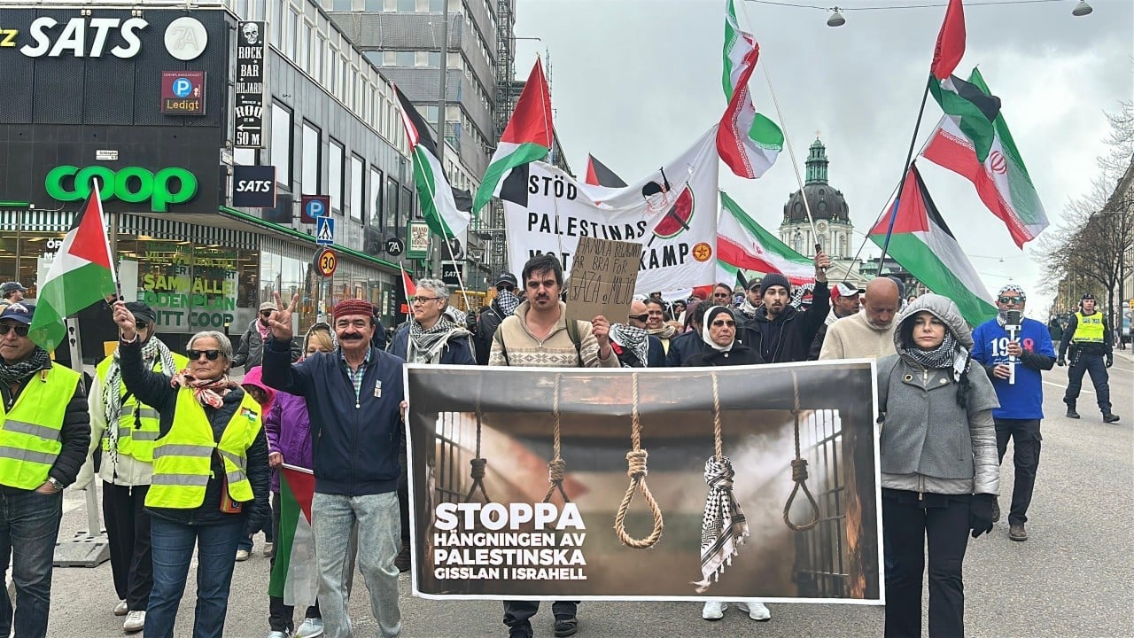 Foto - Avrupa ülkesinde yüzlerce insan İsrail'i protesto etti