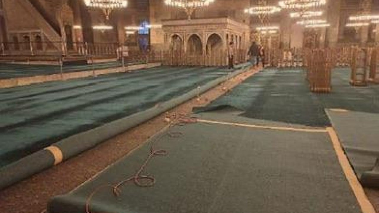 Foto - "Ayasofya Camii'ne kamyon sokuldu" haberlerine anında yalanlama geldi! 