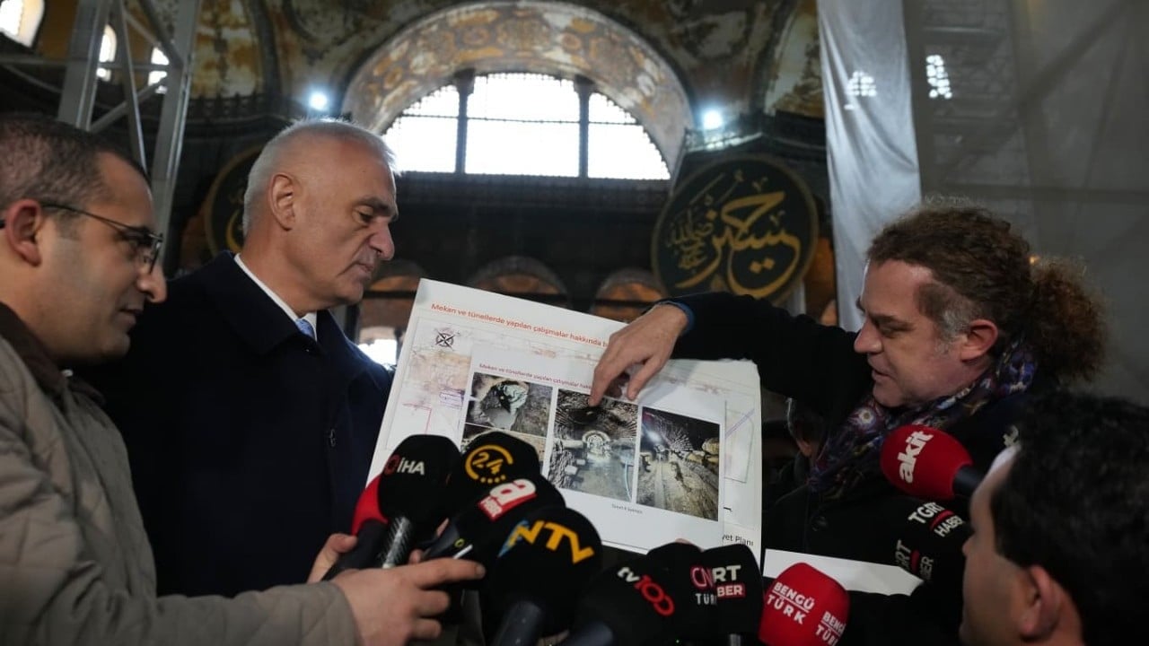 Foto - Ayasofya-i Kebir Camii ile Sultanahmet Camii’nde yürütülen restorasyon tüm hızıyla devam ediyor...