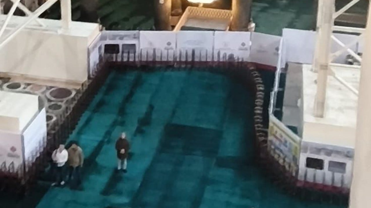 Foto - Ayasofya-i Kebir Camii Ramazan’da ibadete hazır: İç mekan iskele kurulumu tamamlandı