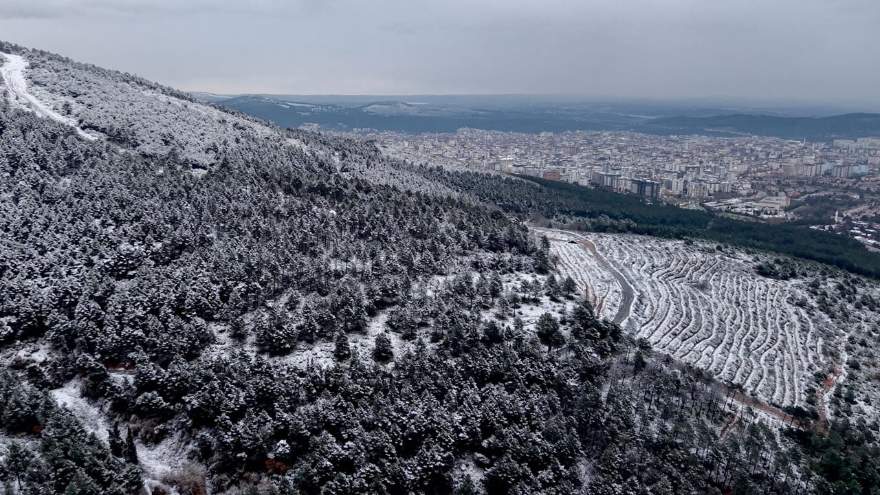 Foto - Aydos Ormanı böyle görüntülendi! Kış İstanbul'a uğradı