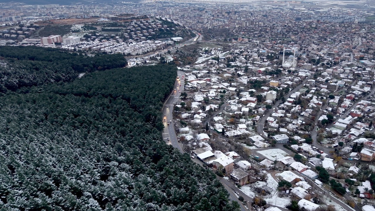 Foto - Aydos Ormanı böyle görüntülendi! Kış İstanbul'a uğradı