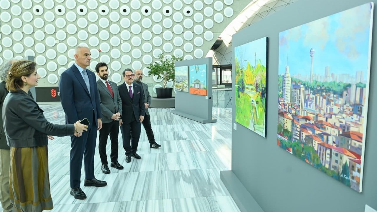 Foto - Bakan Ersoy CSO Ada Ankara'daki sergiyi ziyaret etti... 24 Eser sanatseverle buluştu...