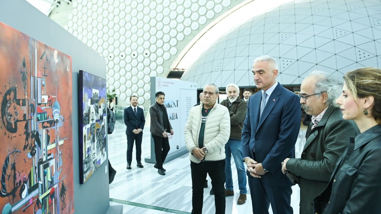 Foto - Bakan Ersoy CSO Ada Ankara'daki sergiyi ziyaret etti... 24 Eser sanatseverle buluştu...