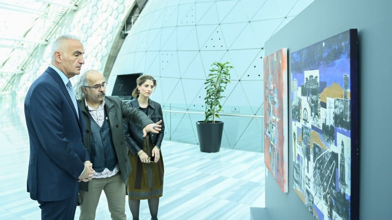 Foto - Bakan Ersoy CSO Ada Ankara'daki sergiyi ziyaret etti... 24 Eser sanatseverle buluştu...