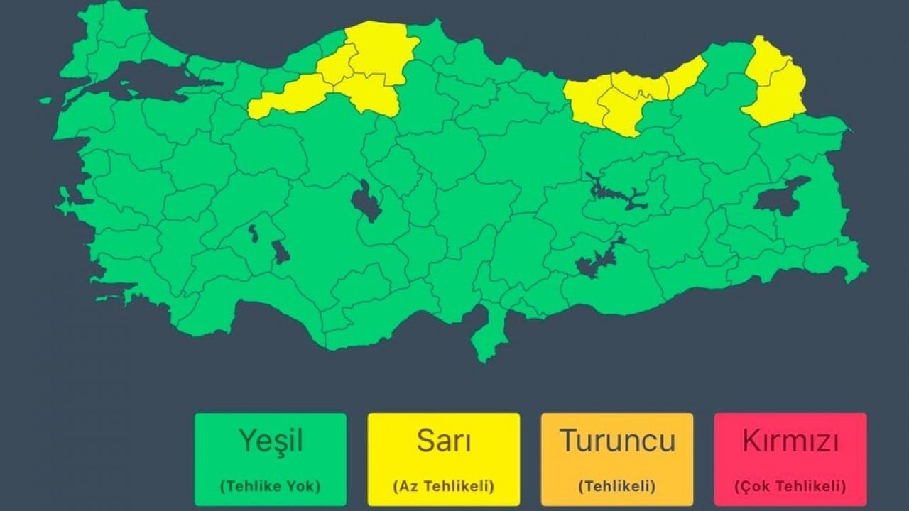 Foto - Bakanlıktan 10 il için ‘sarı’ kodlu meteorolojik uyarı