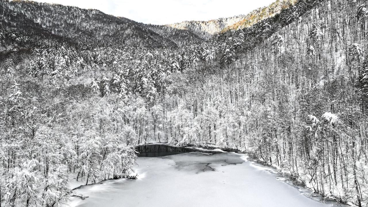 Foto - Bakmaya doyamazsın! Yedigöller Milli Parkı beyaza büründü