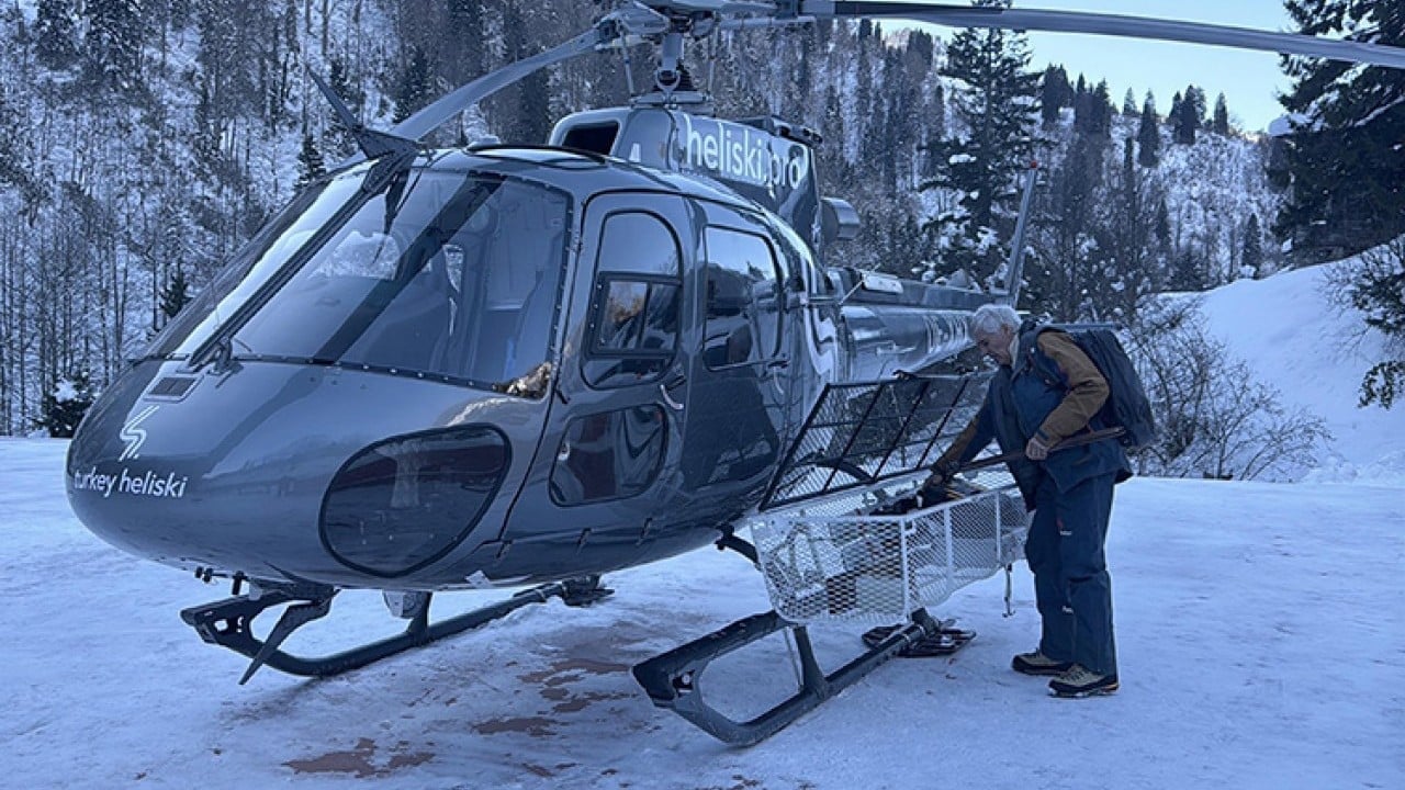 Foto - Bambaşka bir heyecan! Şimdi Kaçkar Dağları'nda ‘heliski’ zamanı