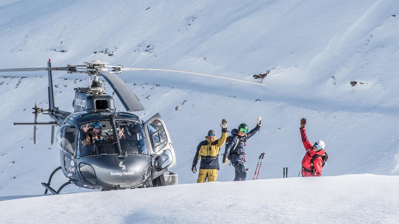 Foto - Bambaşka bir heyecan! Şimdi Kaçkar Dağları'nda ‘heliski’ zamanı