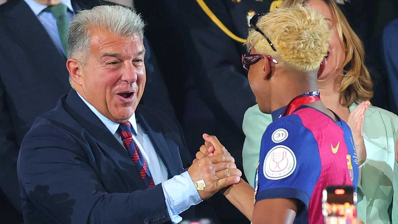 Foto - Barcelona Başkanı Joan Laporta'dan Lamine Yamal'a tam destek