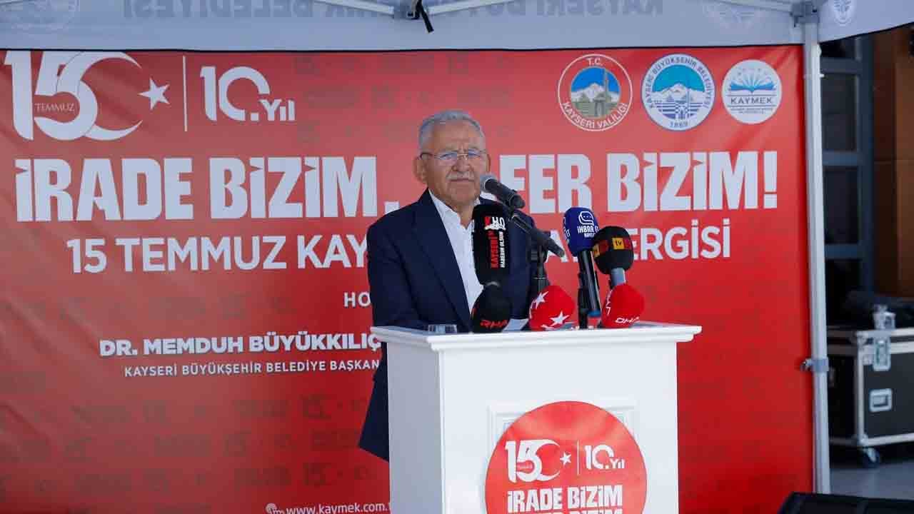 Foto - Başkan Büyükkılıç'tan milli birlik günü mesajı: Bu ezan dinmez bu bayrak inmez!