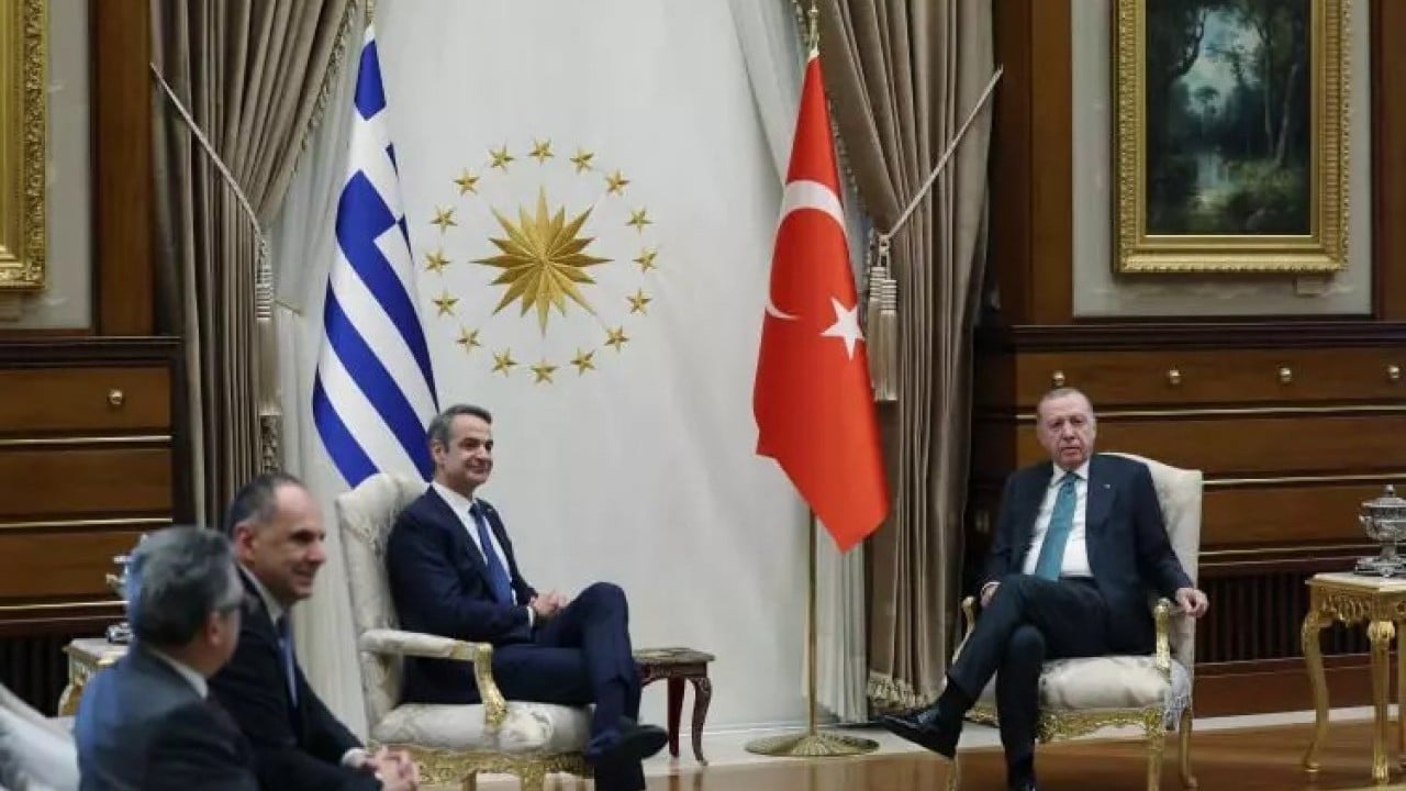 Foto - Başkan Erdoğan, Miçotakis'i kabul etti! İlk kareler geldi