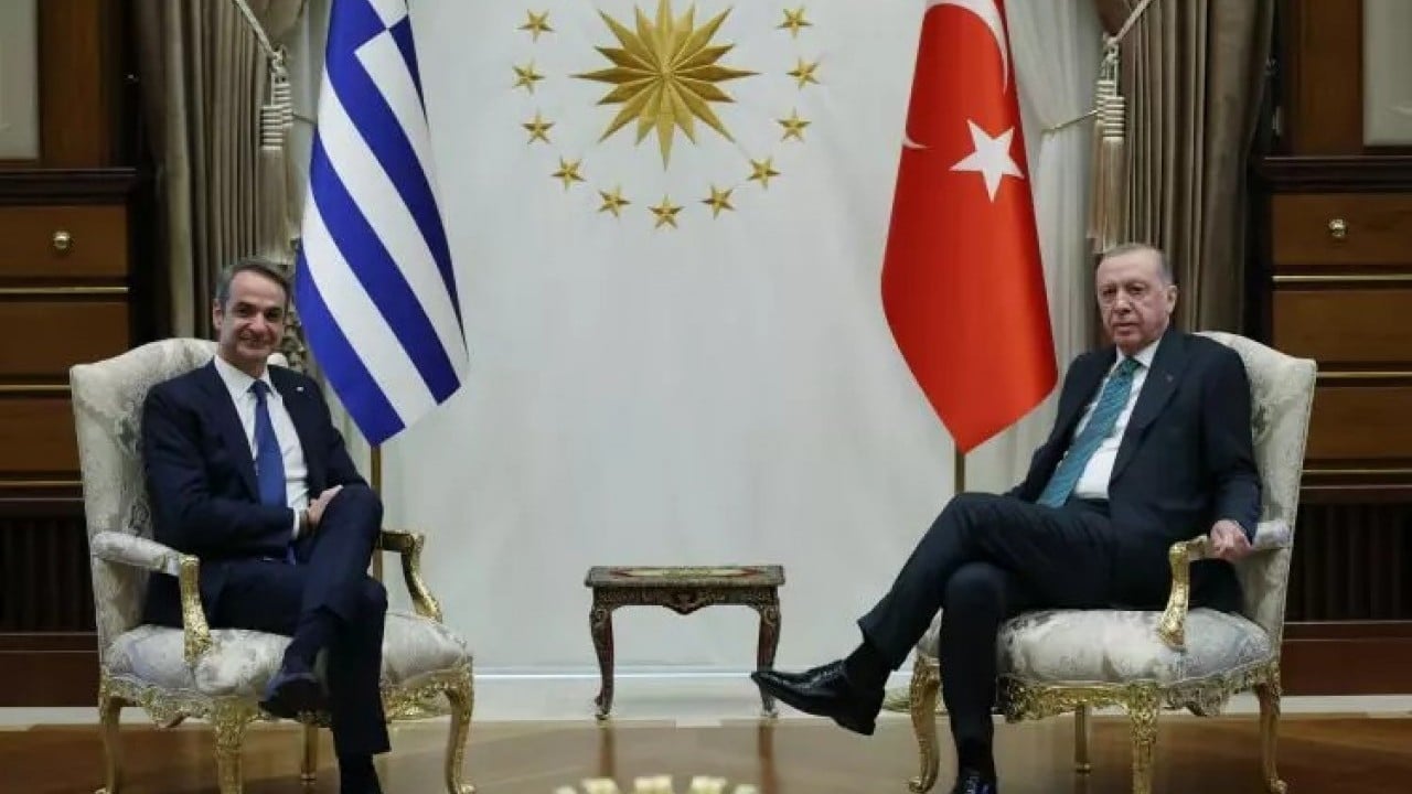 Foto - Başkan Erdoğan, Miçotakis'i kabul etti! İlk kareler geldi