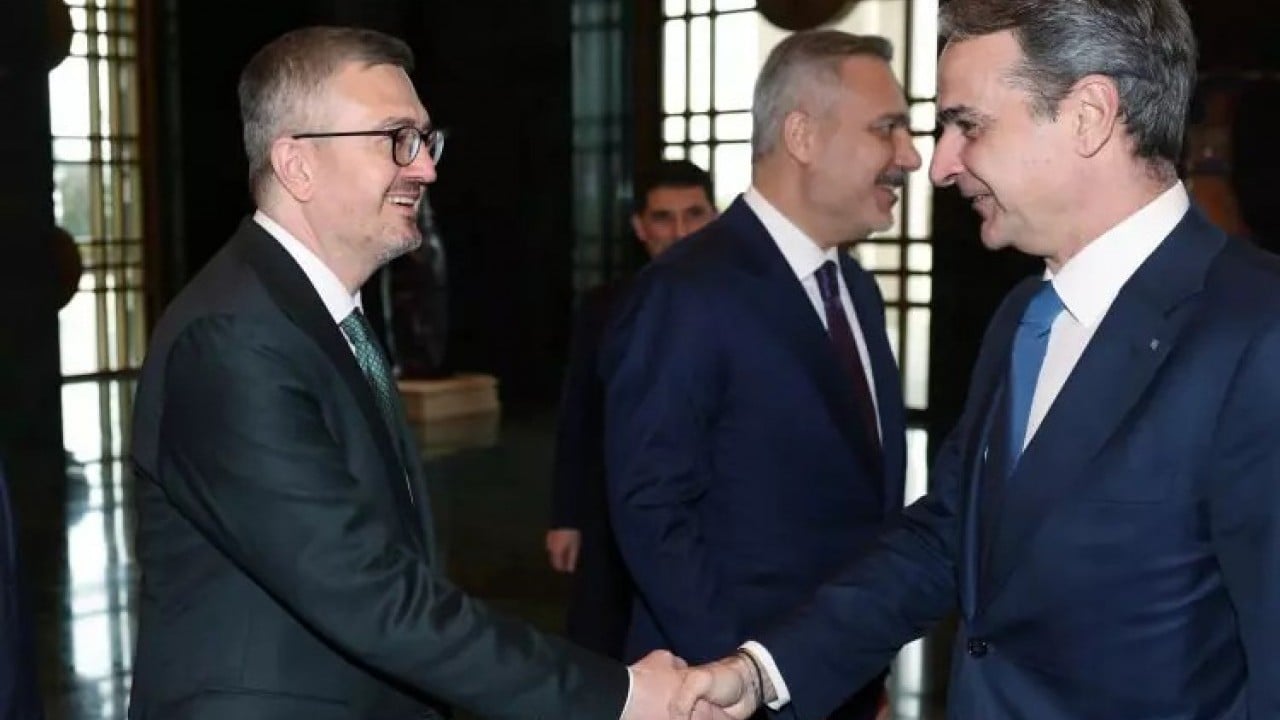 Foto - Başkan Erdoğan, Miçotakis'i kabul etti! İlk kareler geldi