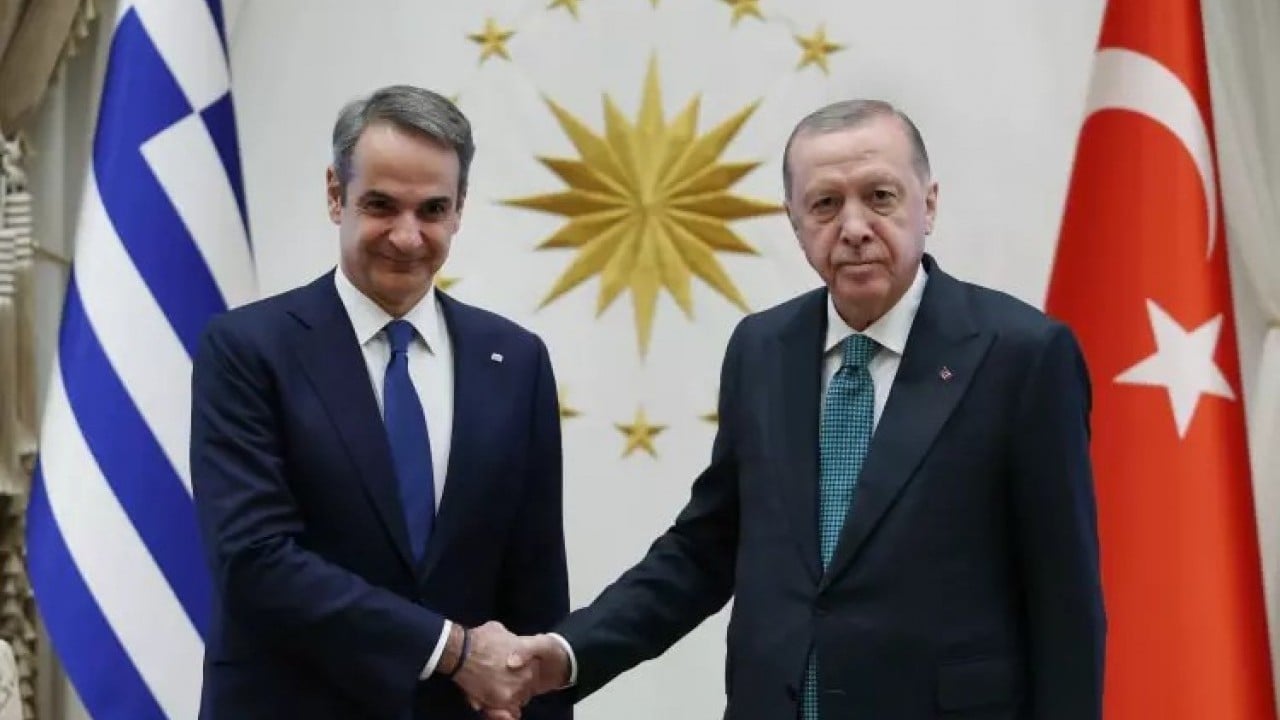 Foto - Başkan Erdoğan, Miçotakis'i kabul etti! İlk kareler geldi