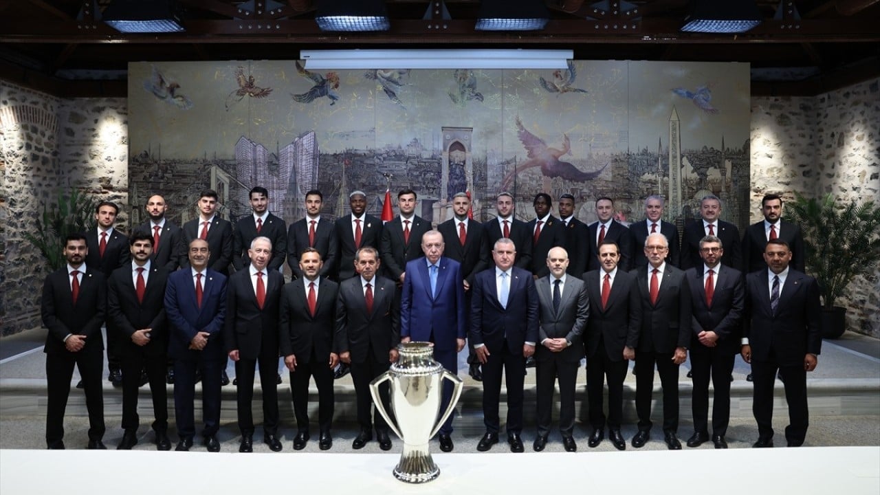 Başkan Erdoğan, Süper Lig şampiyonu Galatasaray’ı kabul etti