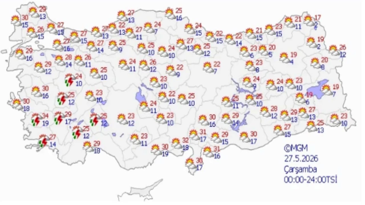 Foto - Bayramda hava nasıl olacak? Bakmadan sakın plan yapmayın! İşte il il hava durumu