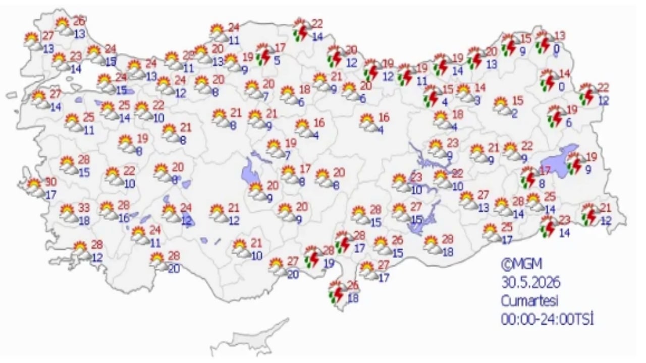 Foto - Bayramda hava nasıl olacak? Bakmadan sakın plan yapmayın! İşte il il hava durumu