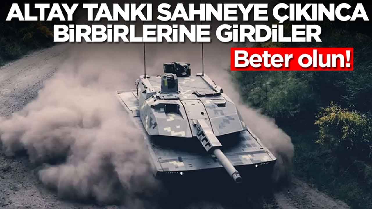 Beter olun: Altay Tankı sahneye çıkınca birbirlerine girdiler