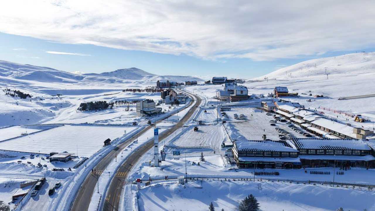 Foto - Beyaz gelinliğini giyen Erciyes'te kartpostallık görüntüler