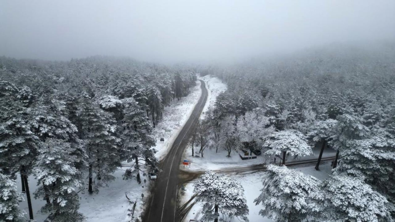 Foto - Beyaza bürünen Kaz Dağları nefes kesti