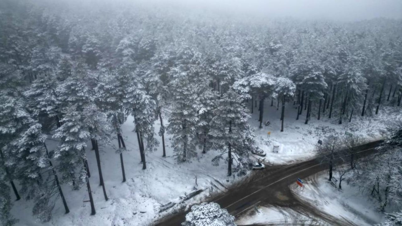 Foto - Beyaza bürünen Kaz Dağları nefes kesti