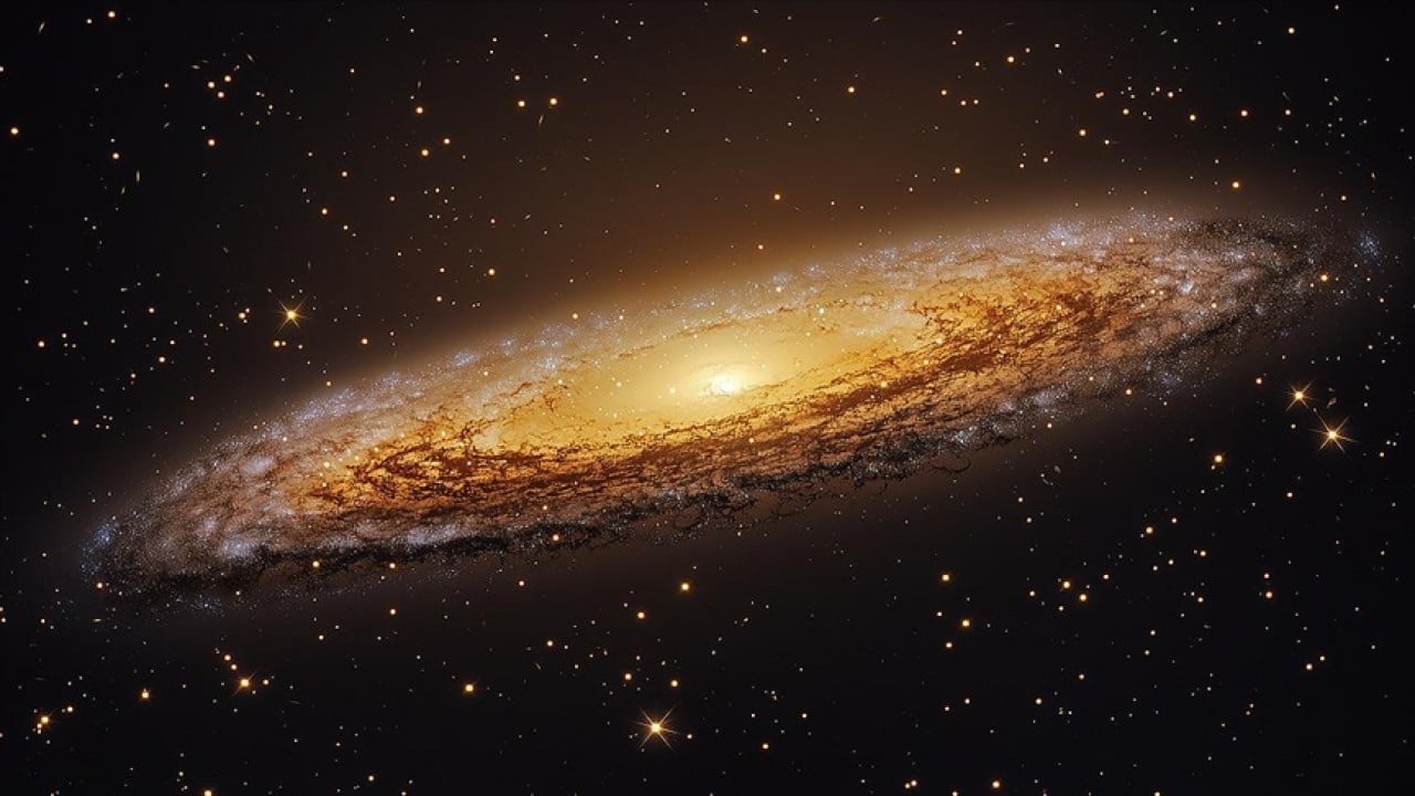 Foto - Bilim insanlarından yeni keşif! 12 milyar yıl öncesine ait dev galaksi