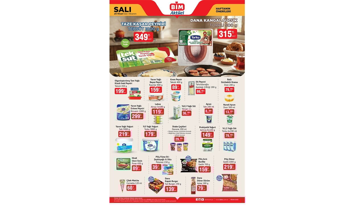 Foto - BİM 28 Nisan 2026 Aktüel Kataloğu: Haftanın önerilen ürünleri yayında!