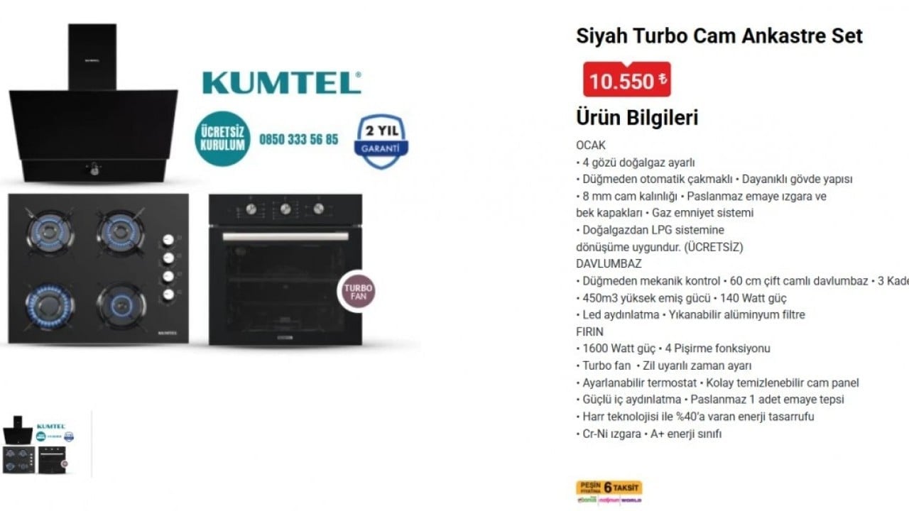 Foto - BİM müjdeyi verdi: 10 bin 550 liraya fırın geliyor