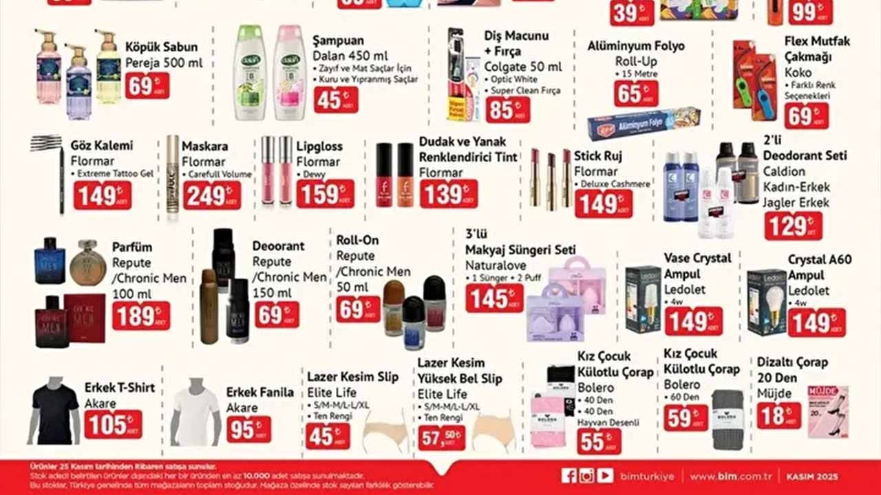 Foto - BİM’de bu hafta kaçırılmayacak fırsatlar! 25-28 Kasım aktüel kataloğu