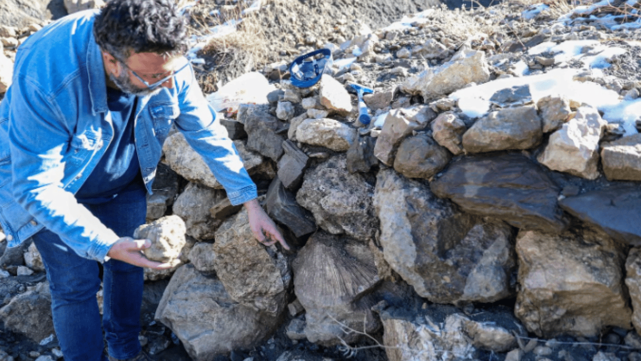 Foto - Bingöl’de şaşırtan keşif! 50 milyon yıllık iz dağlık alanda ortaya çıktı