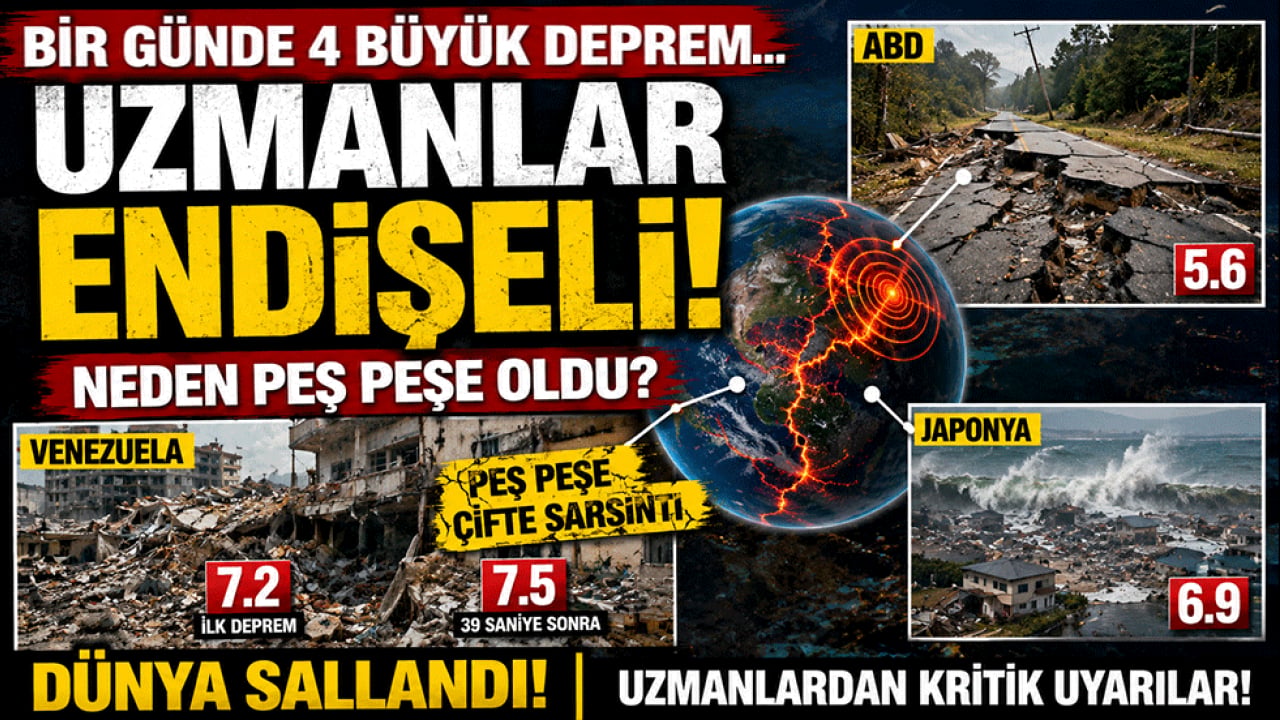 Bir günde neden 4 büyük deprem oldu? Uzmanlar aynı soruya cevap arıyor