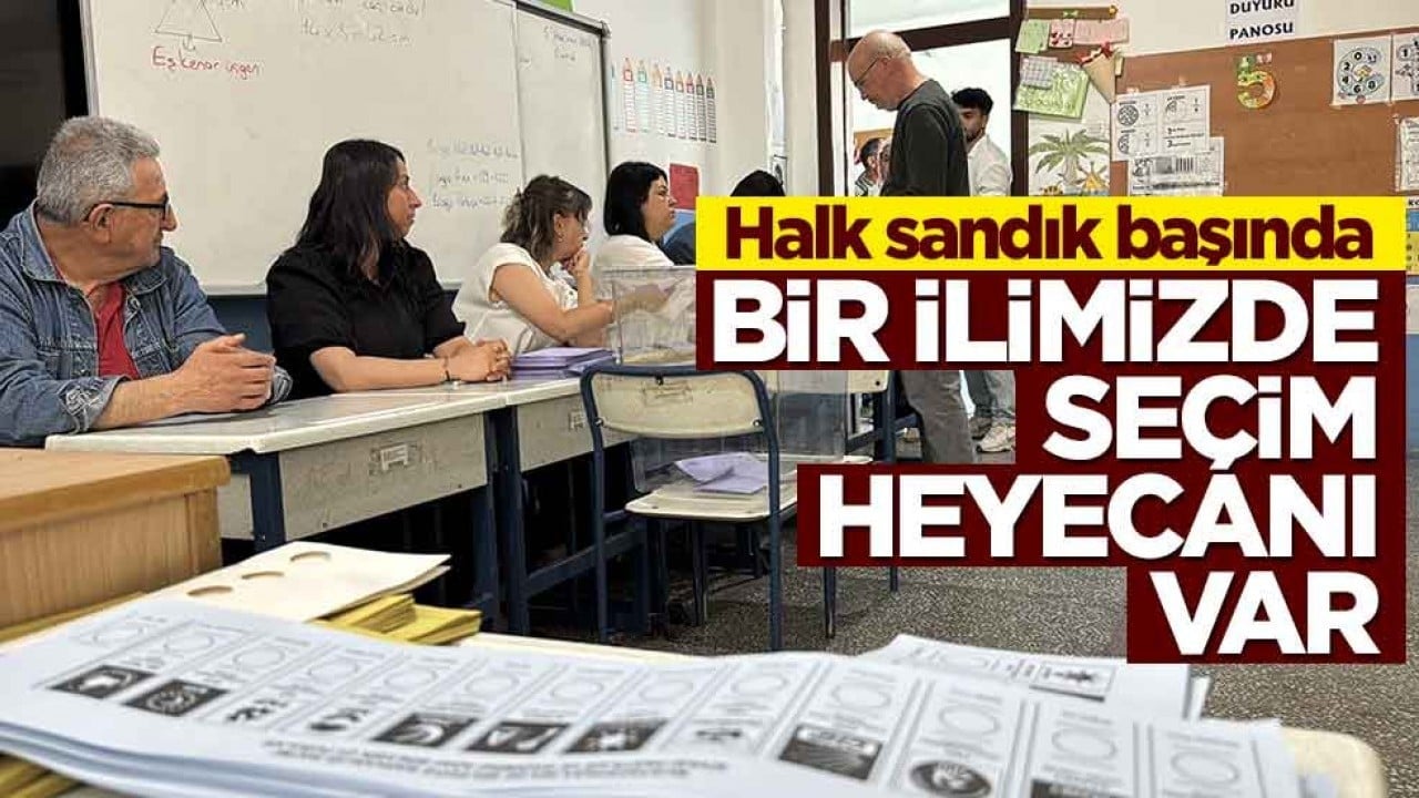 Bir ilimizde halk sandık başında