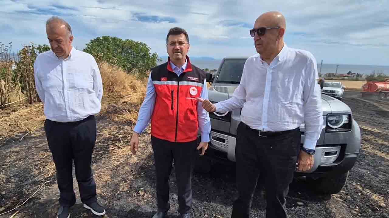 Foto - Bir sigara keyfi... 100 dönüm tarlayı yaktı!