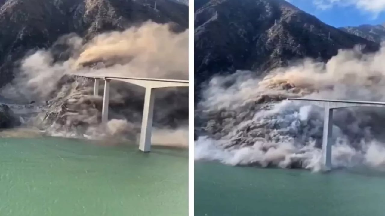 Birkaç ay önce açılan milyonluk köprü saniyeler içinde çöktü! Facianın eşiğinden dönüldü