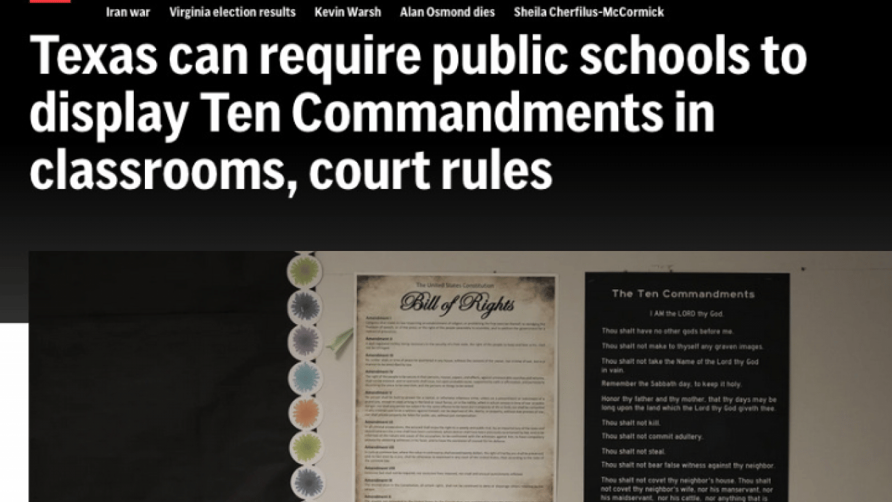 Foto - Bizim laikler bu karardan utanır mı? Sınıflara ’10 Emir’i asma zorunluluğu...