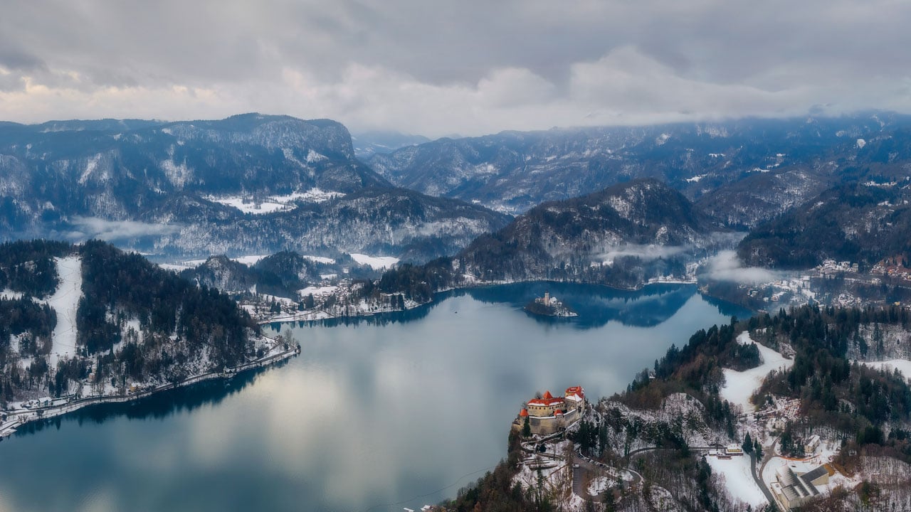 Foto - Bled Gölü’nde görsel şölen! Masalsı bir manzara