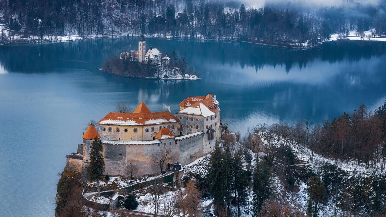 Foto - Bled Gölü’nde görsel şölen! Masalsı bir manzara