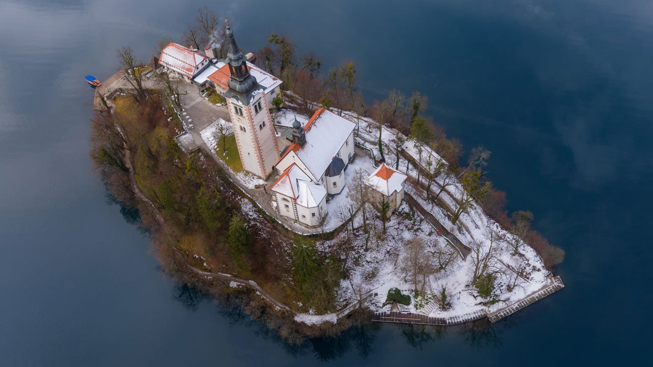 Foto - Bled Gölü’nde görsel şölen! Masalsı bir manzara