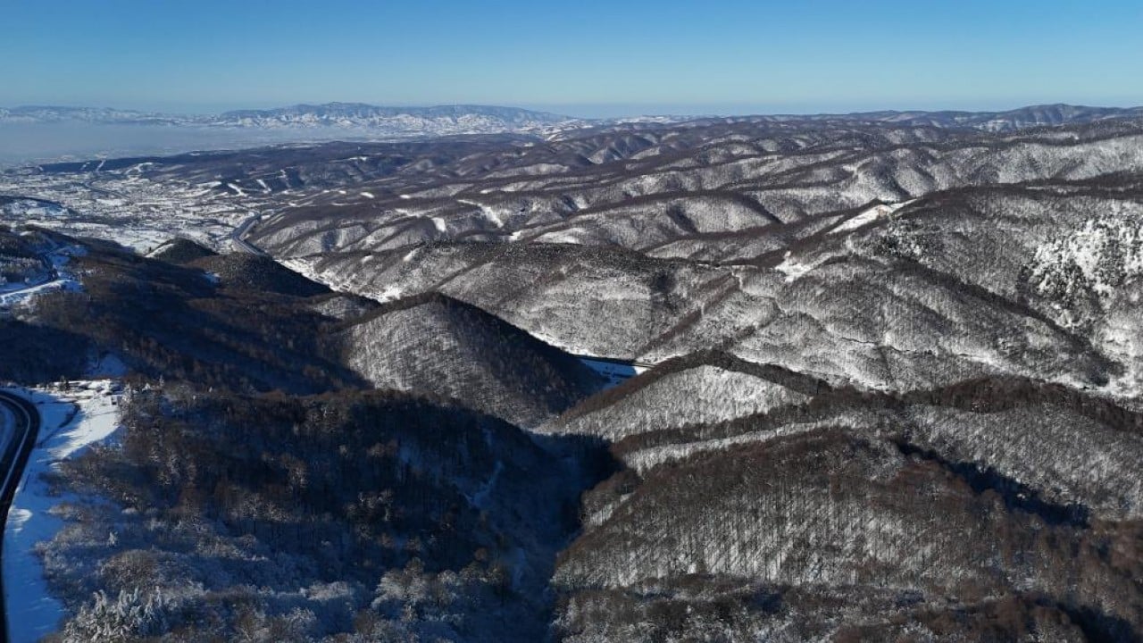 Foto - Bolu Dağı'nda ulaşım açık manzara kartpostallık