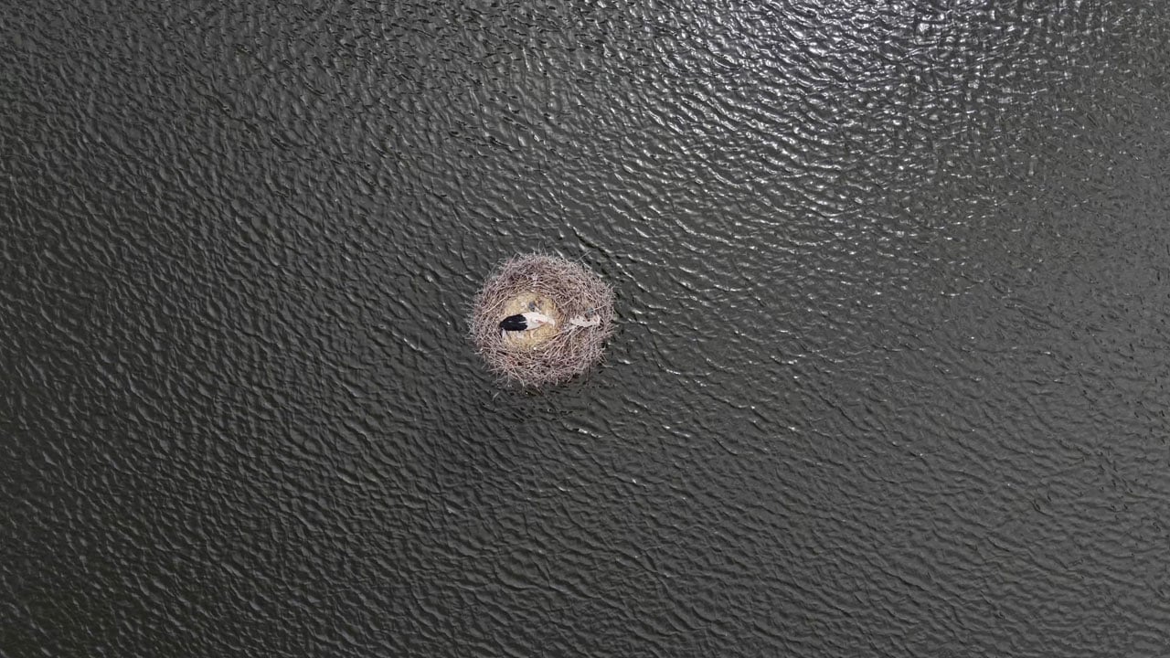 Foto - Boşaltılan evler dronla görüntülendi! Baraj kapakları açıldı, mahalle su altında kaldı