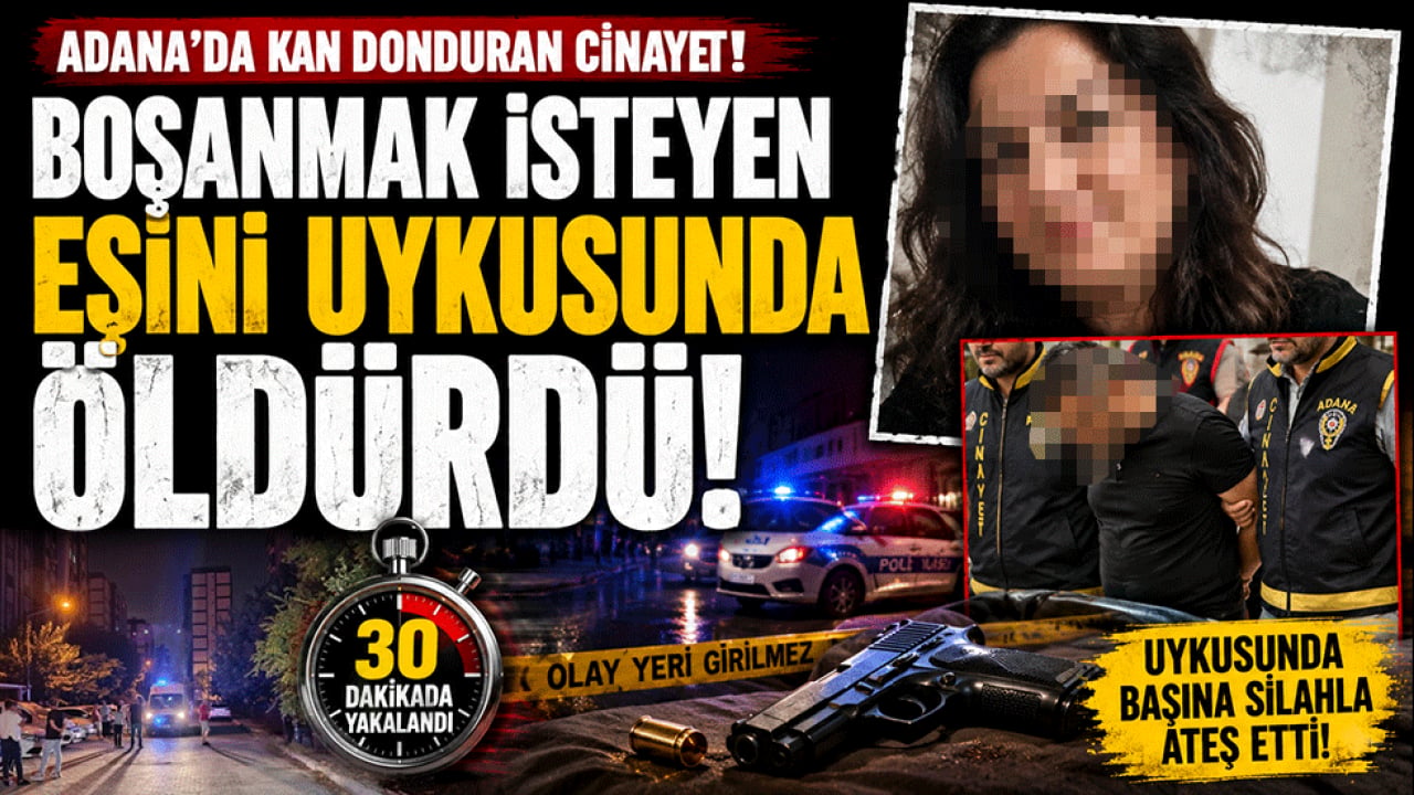 Boşanmak isteyen eşini uykusunda öldürdü! Katil koca 30 dakikada yakalandı