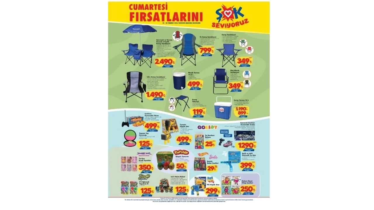 Foto - Bu cumartesi kamp ateşleri yanacak! İşte 25 Temmuz'da ŞOK'un sunacağı fırsatlar