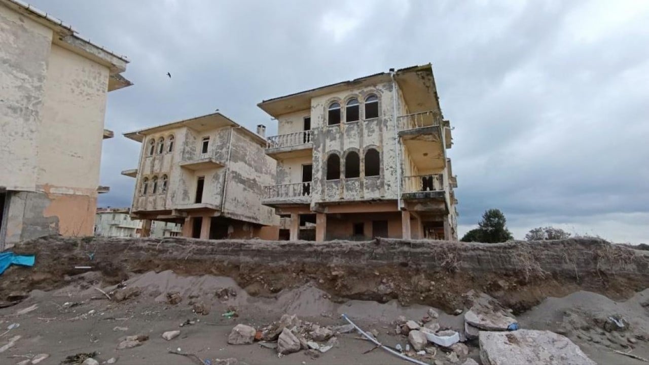 Foto - Bu defa evleri sel değil deniz geri aldı