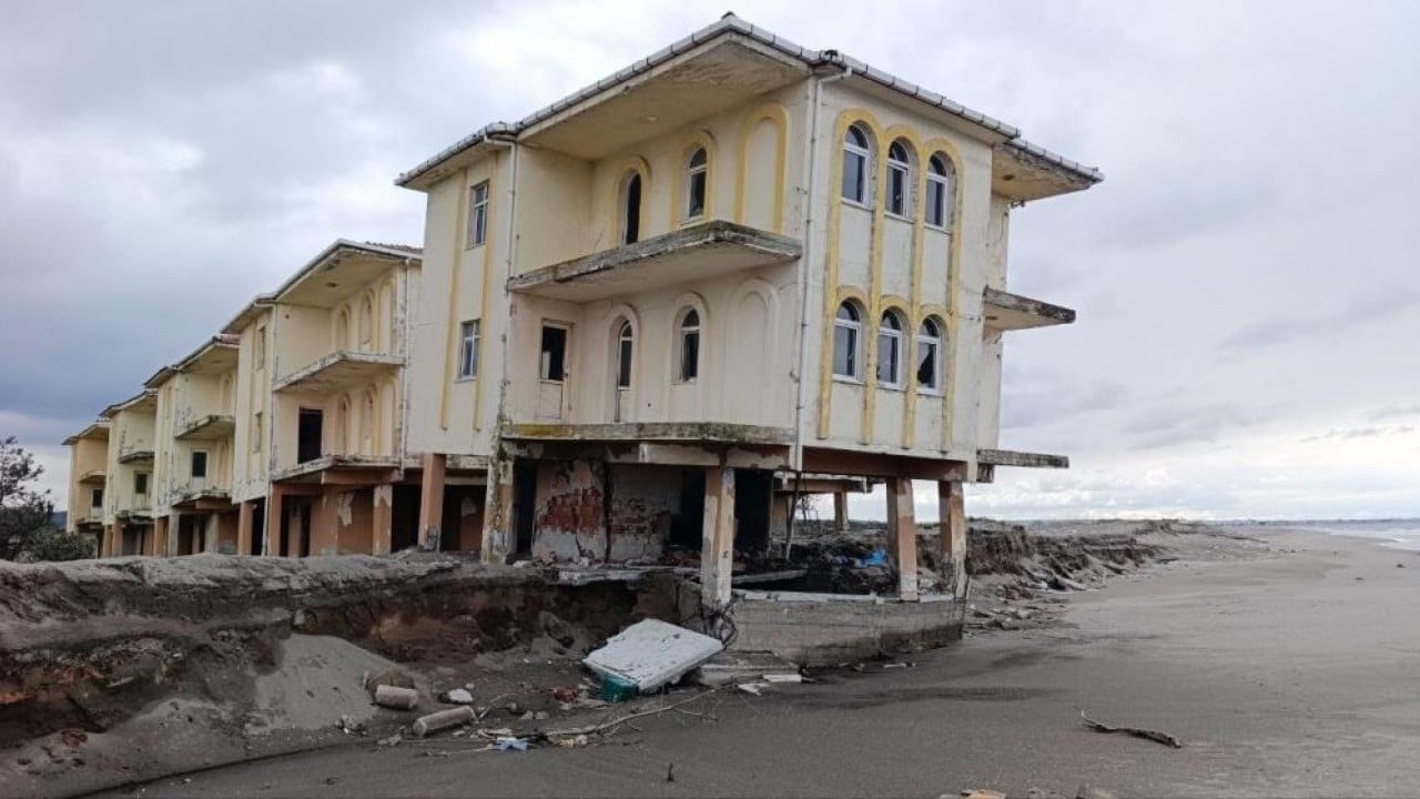 Foto - Bu defa evleri sel değil deniz geri aldı