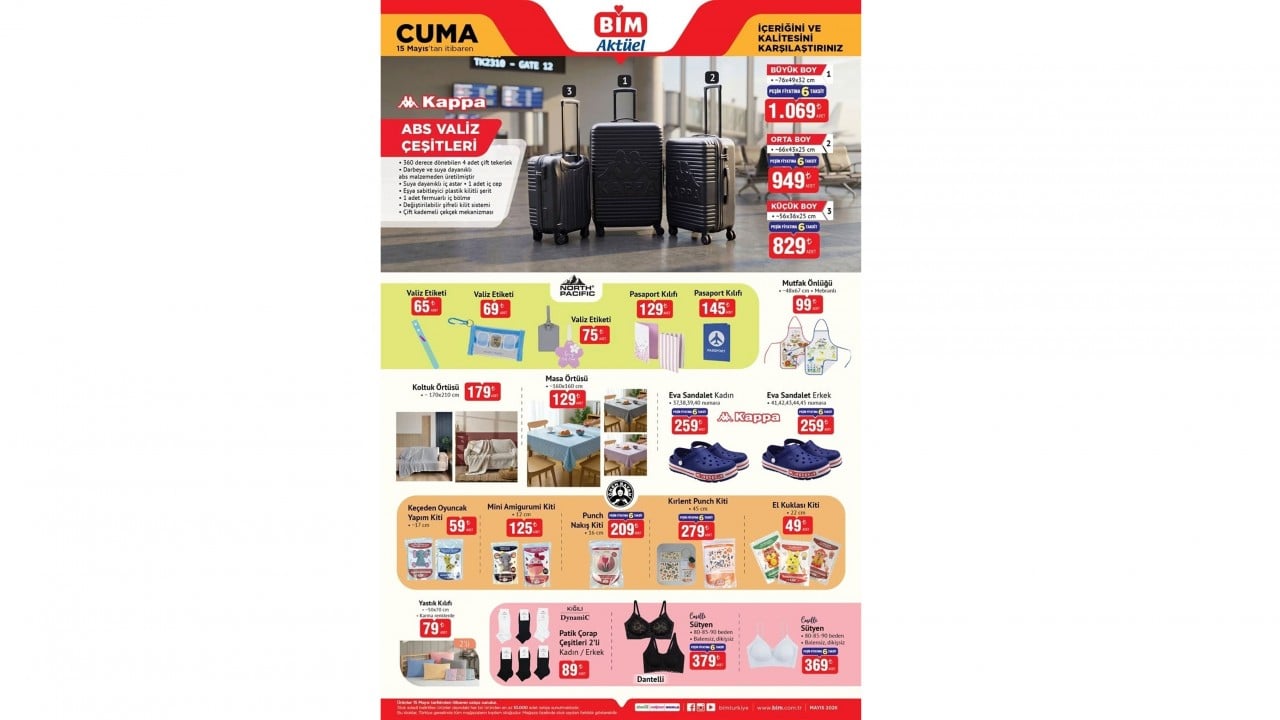 Foto - Bu hafta indirime doyuracak! BİM'de 12-13-15 Mayıs indirim kataloğu dolu dolu geldi