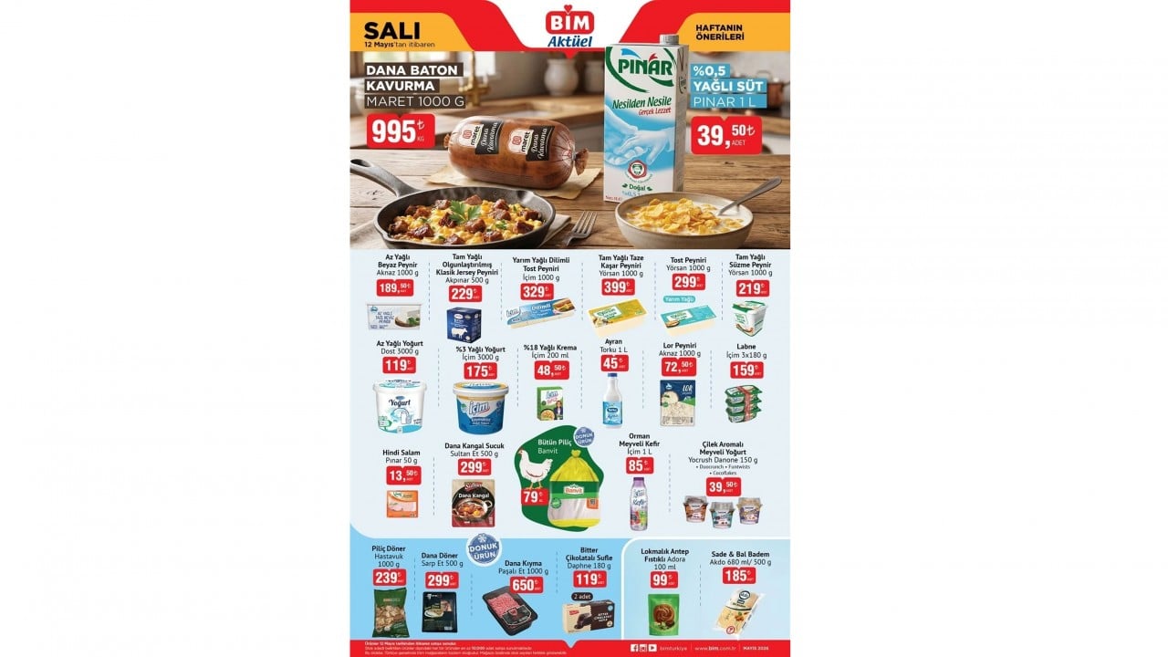 Foto - Bu hafta indirime doyuracak! BİM'de 12-13-15 Mayıs indirim kataloğu dolu dolu geldi