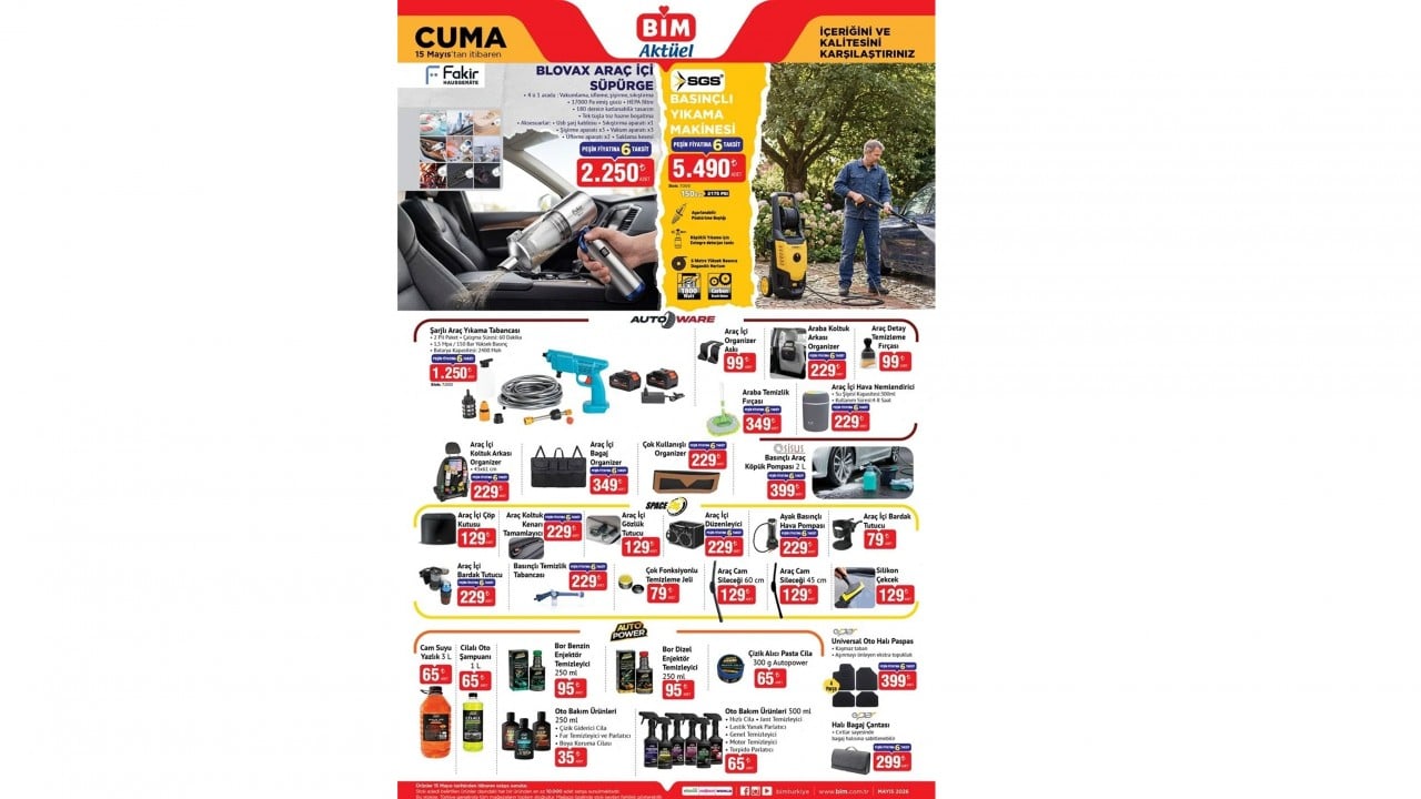 Foto - Bu hafta indirime doyuracak! BİM'de 12-13-15 Mayıs indirim kataloğu dolu dolu geldi